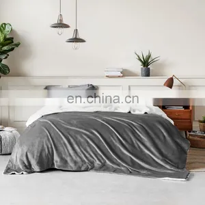 Polar Thermal Insulation Sofa Fleece Sherpa Blanket With Brand thumbnail-6
