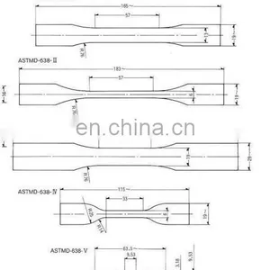 ASTM 638 Type V Standard Dumbbell Rubber Tensile Sample Die Cutter thumbnail-4