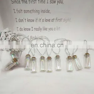 Wholesale High Quality Holiday Decoration Grass Bottle Battery Operated Led Wishing Bottle String Fairy Light For Party Home thumbnail-6