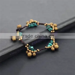 2016 Fashion Girls Tassel Bead Bracelet With Bell Custom Rope XE09-0221 thumbnail-3