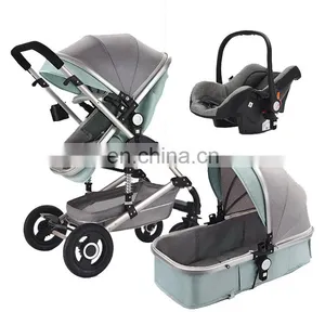 China Wholesale Baby Pram Easy Carry Baby Pushchair Baby Stroller 3 in 1 thumbnail-1