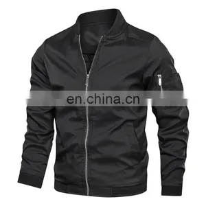 Varsity Quilted Mens Custom Logo Plus Size Flight Bomber Jacket Coat thumbnail-3