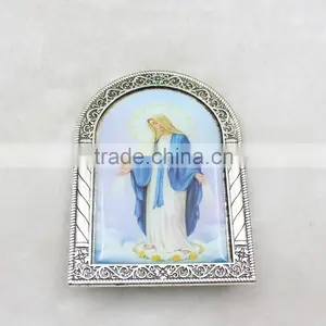Small Virgin Mary Icon With Metal Holder thumbnail-1