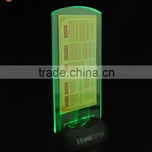 Cheap Table Stand Plastic Led Light Acrylic Menu Holder thumbnail-2