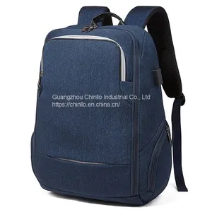 Men Casual Lightweight Mochilas Computer Usb Smart Waterproof Mochilas Rucksack 19 Inch Bag Black Laptop Backpack thumbnail-2