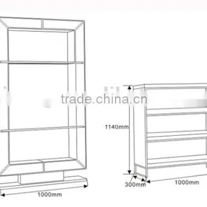 HL Series Fashionable Metal Frame Leather Covered Cabinet thumbnail-4