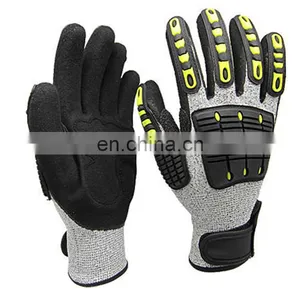 Industrial Nitrile Sandy Impact Work Safety Gloves Cut 5 Resistant Anti-cutting Impact Gloves thumbnail-1