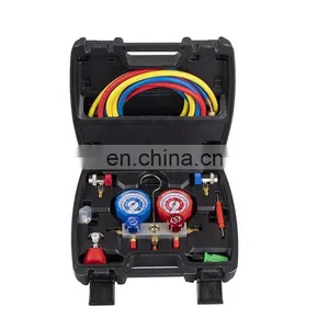 CT-536ALA Aluminium Manometer-Set für das HVAC-Kälteanlagen und Autoklimaanlagen, AC-Aufladung mit R134A und R502 thumbnail-4