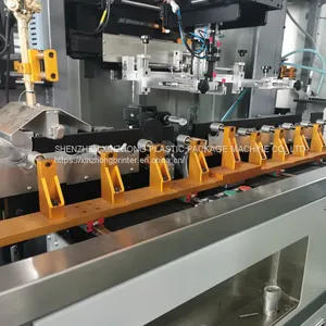 Automatic Color Sport Servo Cylindrical Round Oval Flat Water Bottle Led UV Screen Printing Printer Equipment Plastic Glass Botte Jar Packaging Machine thumbnail-5