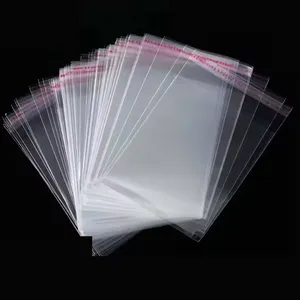 Customized Printed Clear Header Plastic Bags Jewelry Clothing Packaging Plastic Opp Self-Adhesive Bags With Logo thumbnail-2