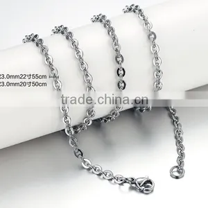 100% 316L Stainless Steel Chain Necklace Silver Gold Plated Snake Chain for Pendants thumbnail-4