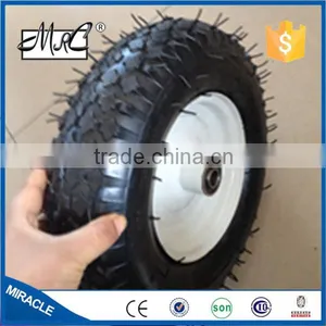 High Quality One Wheel Enclosed Structure Pneumatic Rubber Wheelbarrow Wheel 3.50-6 thumbnail-6