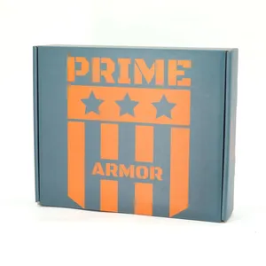 Wholesale Factory Direct Sales Custom Blue Box With Orange Logo for Shipping for Small Business thumbnail-4