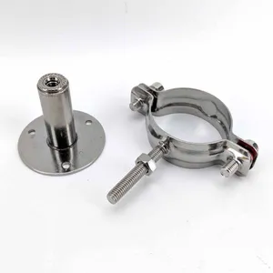 Adjustable Height Pipe Support, for Process Pipeline Installation, Pipe Hanging and Fixing, Steel Pipe Hoop, Pipe Clamp, Customizable Clips for Outer Diameters From 12 to 219 thumbnail-3