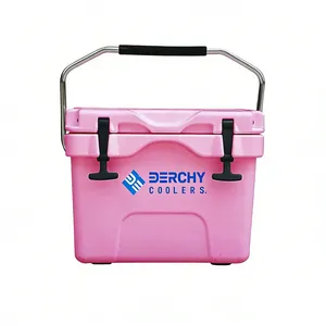 15QT Insulated Ice Chest Hard Cooler W/Portable Handles 3 Day Ice Retention for Drink, Beverage, Camping, Fishing, Beach thumbnail-1