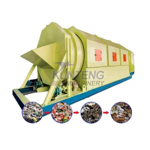 Garbage Waste Segregation Machine Rolling Drum Screen Separator Conveyor Trommel Rotary Sieve ﻿EPC thumbnail-1