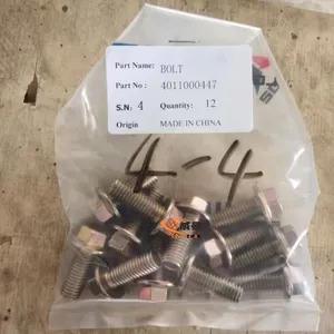 Original SDLG 4011000447 Bolt for Wheel Loader Spare Parts in Stock. thumbnail-1