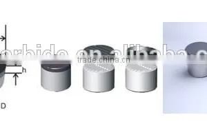 Zhuzhou Tungsten Carbide Substrates for PDC With Special Small Dot on the Top of Surface thumbnail-4