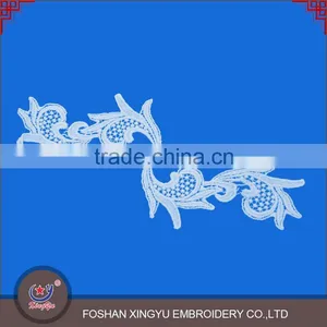 Hot Sale Customize Free Design 2pcs per Set Applique Crochet Embroidery Neckline thumbnail-2