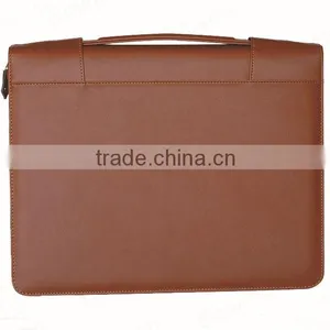 PU Multi-function Leather Portfolio Folder With Zipper &spring Binder thumbnail-2