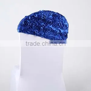 Chair Covers White Spandex With Cap thumbnail-2