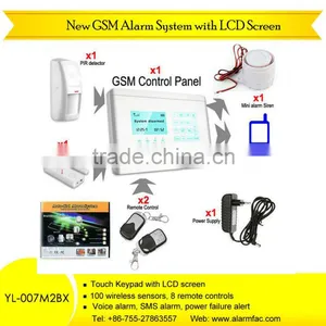 Chinese Factory Wireless Home Alert Alarm System With Touch Keypad thumbnail-1