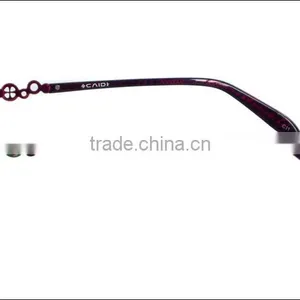 Fashion Style Women Metal Half Frame Eyeglasses Frame With Pattern Temple With Clear Lenses thumbnail-4