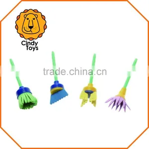 EVA Stamps Brushes Floral Patterns 4 Pcs for Kids thumbnail-2