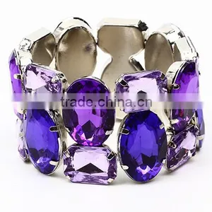 Wholesale Jewelry Factory Elastic Crystal Bracelet Exaggerate Bracelet thumbnail-3