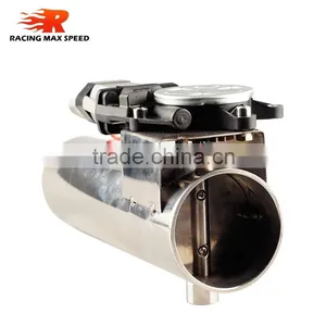 Universal 2.5 Inch Straight Exhaust Cutout Stainless Steel Electric Exhaust Cut Out With Switch Control thumbnail-4