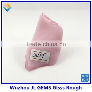 Wholesale Synthetic Pink Milky Glass Raw Material thumbnail-1