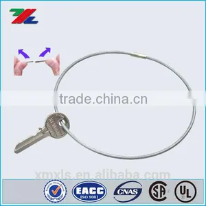 Large Pull Apart Key Rings / Key Ring, Carbon Steel W/Threaded Sleeve thumbnail-1