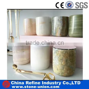 Marble Candle Jar Factory Wholesale Stone/marble Candle Lid With Copper Colour Quality Choice Supplier's Choice thumbnail-5