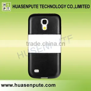 Factory Price Strip Style TPU Soft Back Case PU Leather Holster for Samsung S4 Mini thumbnail-6