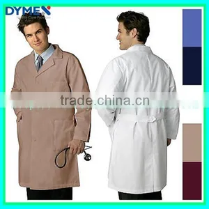 Dymex Disposable Non-woven Lab Coat With Snap Button,Elastic Wrists/Knitting Cuff thumbnail-1