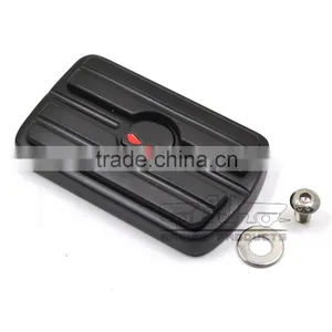BJ-FP216-052 Skull Large Billet Aluminum Brake Pedal Pad Cover For 1980-up Harley Touring thumbnail-3