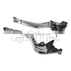 BJ-LS-003 Gray Cnc Adjustable Motorcycle Brake Lever for GSXR1000 GSXR600 thumbnail-5