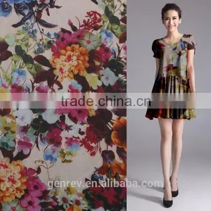 Digital Printing on Fabric Chiffon Printed Polyester Chiffon Fabric Digital Fabric Printing thumbnail-1
