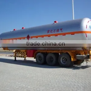 24.55Tons Propane Gas Tank Trailer for Sale, 3 Axles Lpg Trailer thumbnail-2