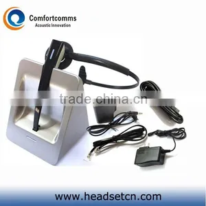High Quality Noise Cancelling Call Center Desk Phone and Computer Long Range Wireless Headset CW-3000 thumbnail-1