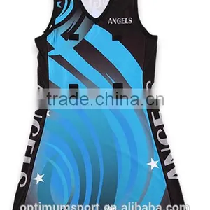 Custom Low Price Polyester Sublimation Netball Dress thumbnail-3