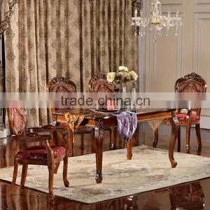 Restaurant Solid Wood Dining Chairs Hand Carved Chair Furniture From Foshan thumbnail-6
