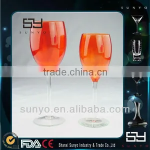 Orange Colored Wine Glasses thumbnail-1