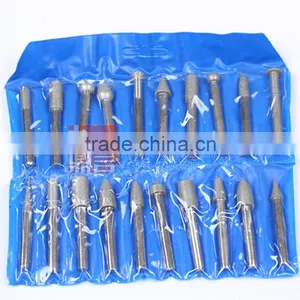 YIYAN High Quality Assorted Diamond Coated Burr Point Bit Set Rotary Tool Carving and Engraving Kit thumbnail-3