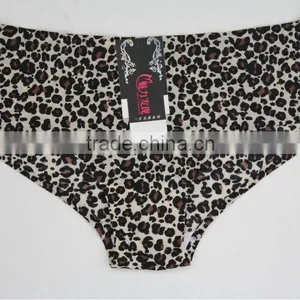 Newest Leopard Print Hot Sexy One Piece Ladies Seamless Boyshort thumbnail-1