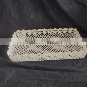 Popular Quality Crochet Cotton Tray by 100% Hand Knited thumbnail-2