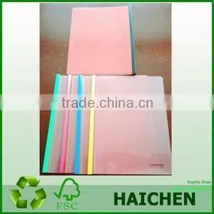 PP Translucent File Folder, Plastic A4 Format Report Files With Slide Fastener thumbnail-1