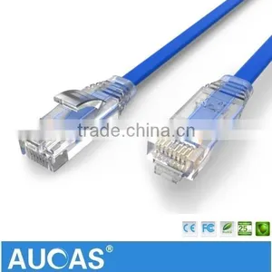 Taiwan Manufacture RJ45 Flat UTP Cat6 24AWG Strain Copper Network Patch Cord With CE/RoHS Printed On Cable thumbnail-2