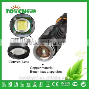 High Power Flashlight XML T6 Zoomable 5 Modes With SOS Flahslight Glare Flashlight for Outdoor Camping Use 2*18650 Battery Lamp thumbnail-4