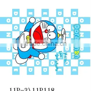 Super Soft Doraemon Print Coral Fleece Fabric thumbnail-1